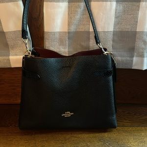 Coach purse and crossbody soft pebble leather